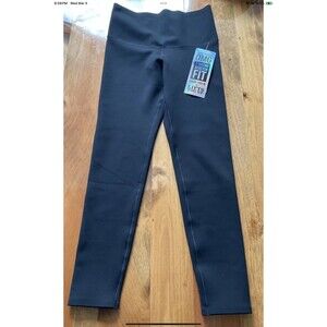 Coco + Carmen OMG Black Womans Small Tummy-Slimming Booty Lift Lined Legging NEW